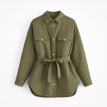 Belted Shirt Jacket